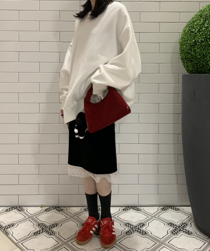 STICK WITH韓國直郵㊣女士新品真品職業25秋冬半身裙中短裙STICK WITH半身裙/中短裙