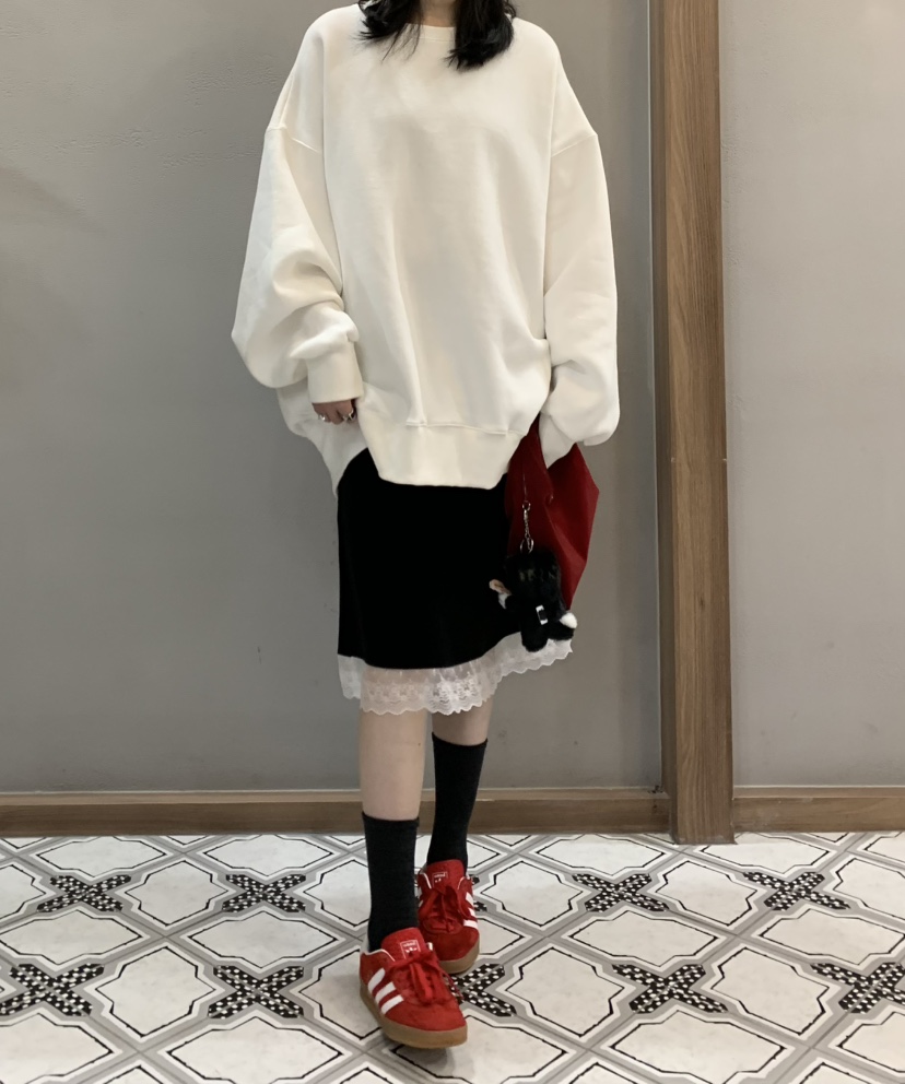 STICK WITH韓國直郵㊣女士新品真品職業25秋冬半身裙中短裙STICK WITH半身裙/中短裙