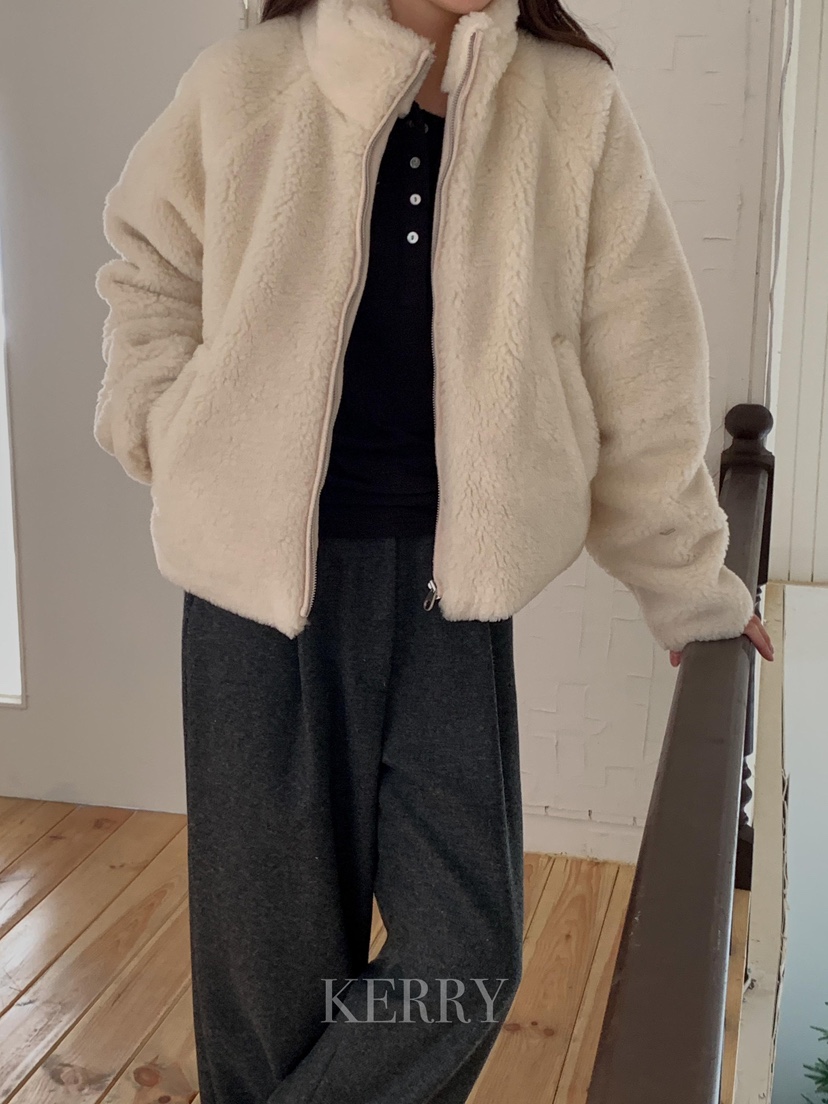 KERRY韓國直郵㊣女裝新款職業推薦熱賣真品時尚25秋冬短款大衣KERRY短款大衣