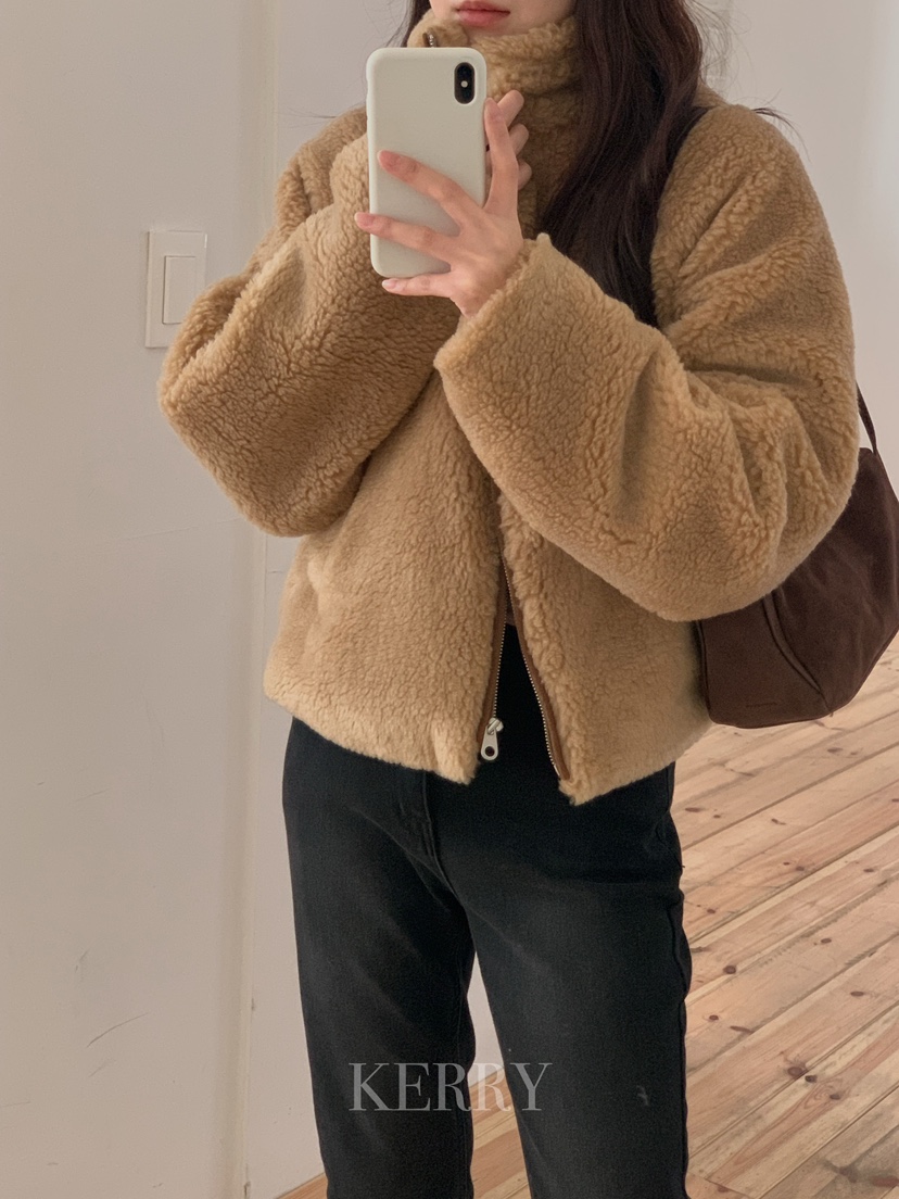 KERRY韓國直郵㊣女裝新款職業推薦熱賣真品時尚25秋冬短款大衣KERRY短款大衣