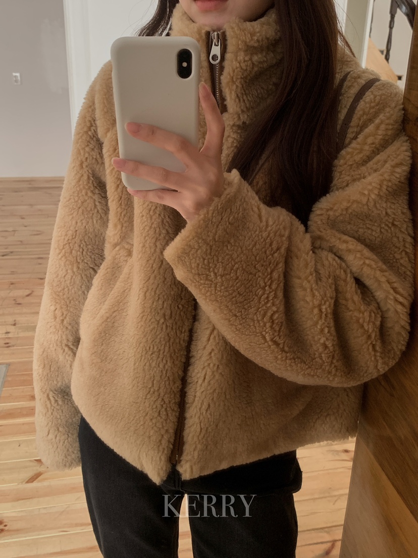 KERRY韓國直郵㊣女裝新款職業推薦熱賣真品時尚25秋冬短款大衣KERRY短款大衣