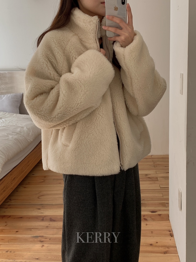 KERRY韓國直郵㊣女裝新款職業推薦熱賣真品時尚25秋冬短款大衣KERRY短款大衣