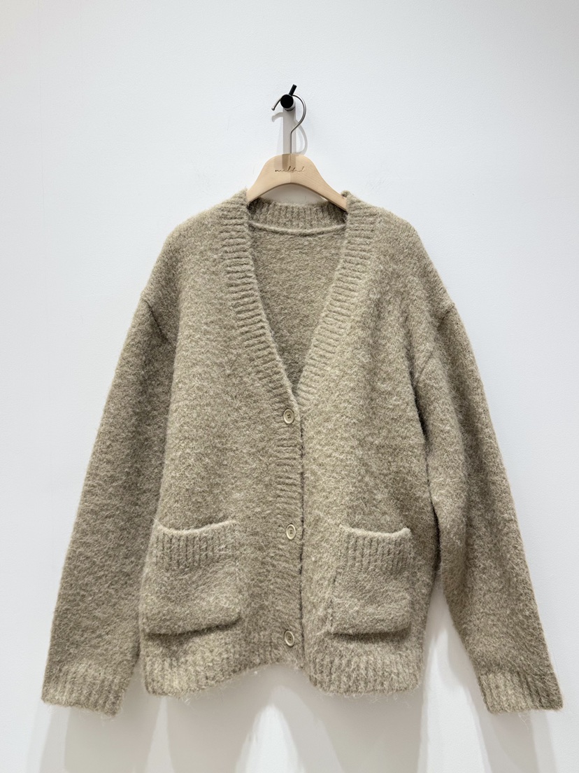 MELTED-P東大門㊣代購女裝新款職業真品休閑毛衣羊毛口袋開衫MELTED-P毛衣