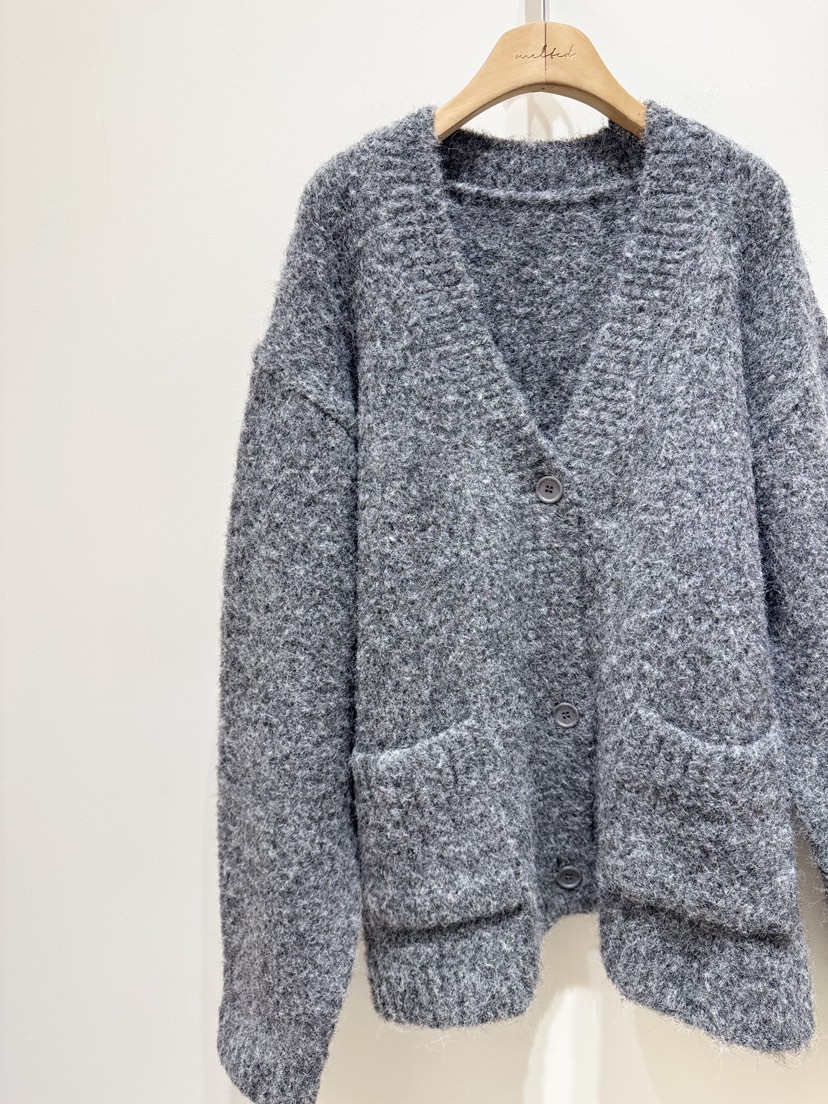 MELTED-P東大門㊣代購女裝新款職業真品休閑毛衣羊毛口袋開衫MELTED-P毛衣