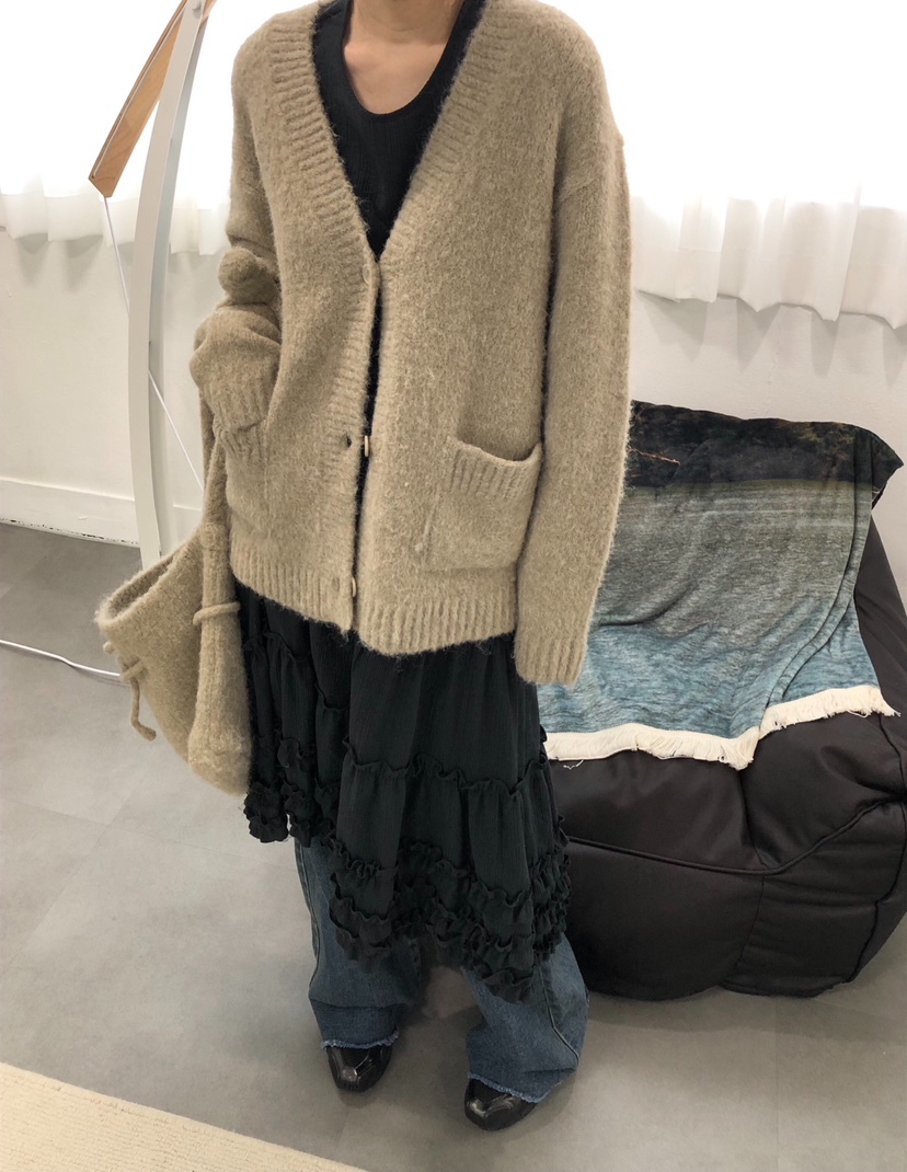 MELTED-P東大門㊣代購女裝新款職業真品休閑毛衣羊毛口袋開衫MELTED-P毛衣圖色2