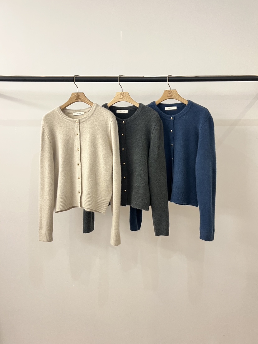 LOGON韓國直郵㊣女裝新款25秋冬職業推薦時尚熱賣針織衫浣熊LOGON針織衫