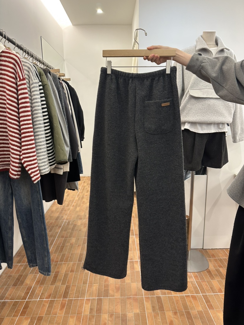 LOGON東大門㊣代購女裝新款熱賣推薦25秋冬人氣休閑褲毛絨羊毛LOGON休閑褲