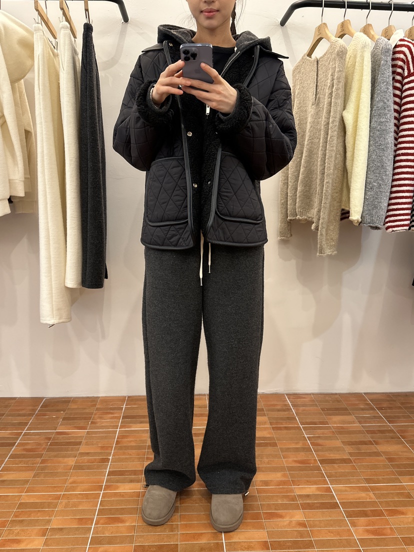 LOGON東大門㊣代購女裝新款熱賣推薦25秋冬人氣休閑褲毛絨羊毛LOGON休閑褲