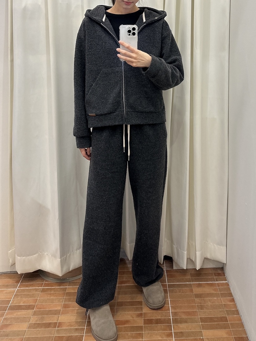 LOGON東大門㊣代購女裝新款熱賣推薦25秋冬人氣休閑褲毛絨羊毛LOGON休閑褲