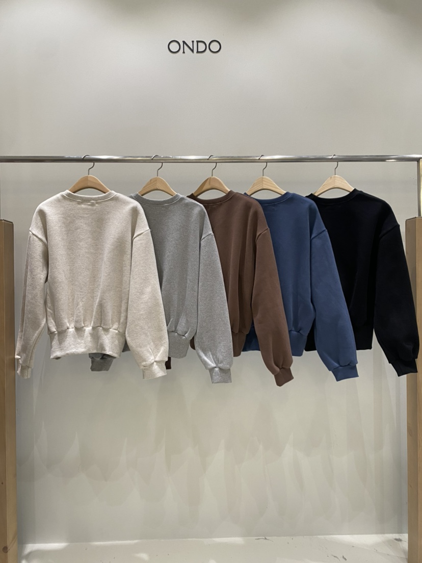 ONDO-P韓國代購㊣女士新款休閑真品推薦25秋冬職業衛衣加絨ONDO-P衛衣