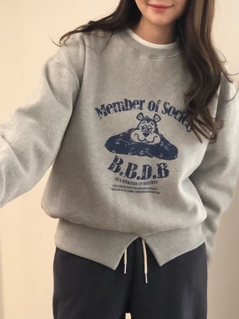 ONDO-P韓國代購㊣女士新款休閑真品推薦25秋冬職業衛衣加絨ONDO-P衛衣