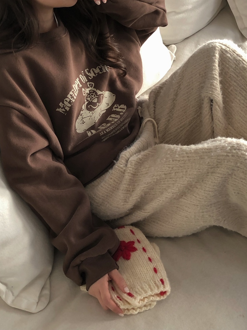 ONDO-P韓國代購㊣女士新款休閑真品推薦25秋冬職業衛衣加絨ONDO-P衛衣