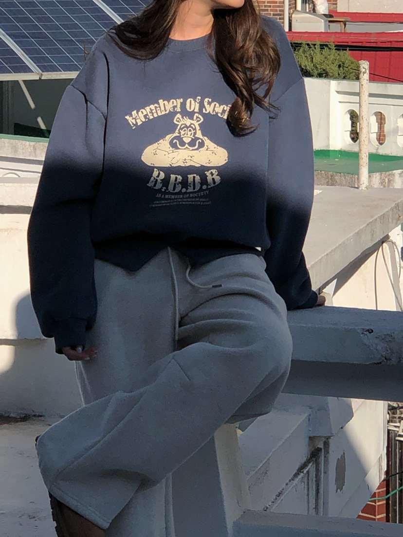 ONDO-P韓國代購㊣女士新款休閑真品推薦25秋冬職業衛衣加絨ONDO-P衛衣