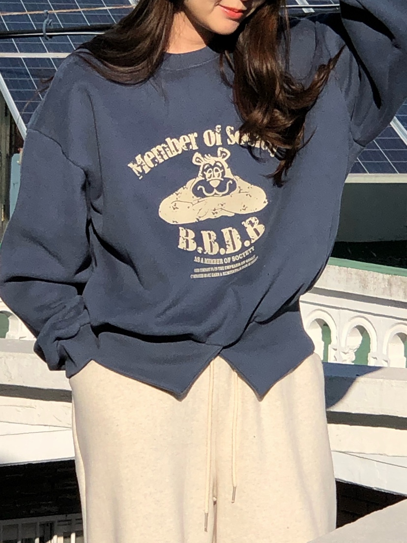 ONDO-P韓國代購㊣女士新款休閑真品推薦25秋冬職業衛衣加絨ONDO-P衛衣