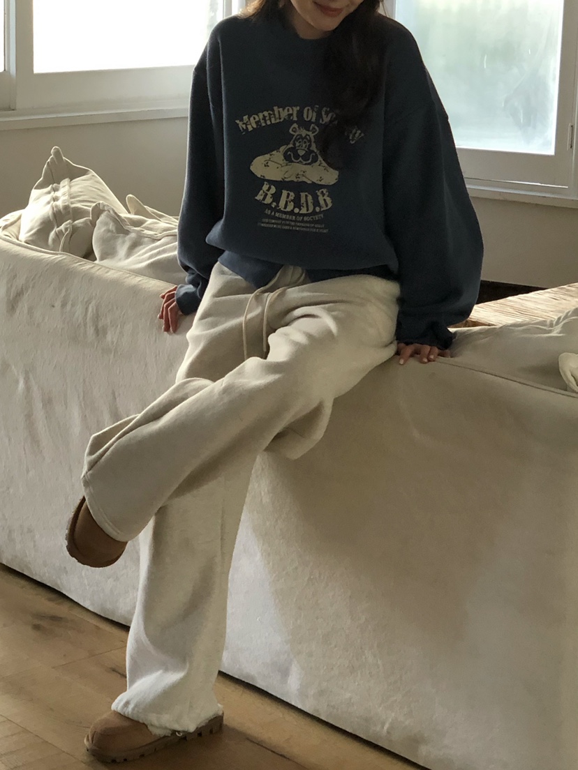 ONDO-P韓國代購㊣女士新款休閑真品推薦25秋冬職業衛衣加絨ONDO-P衛衣