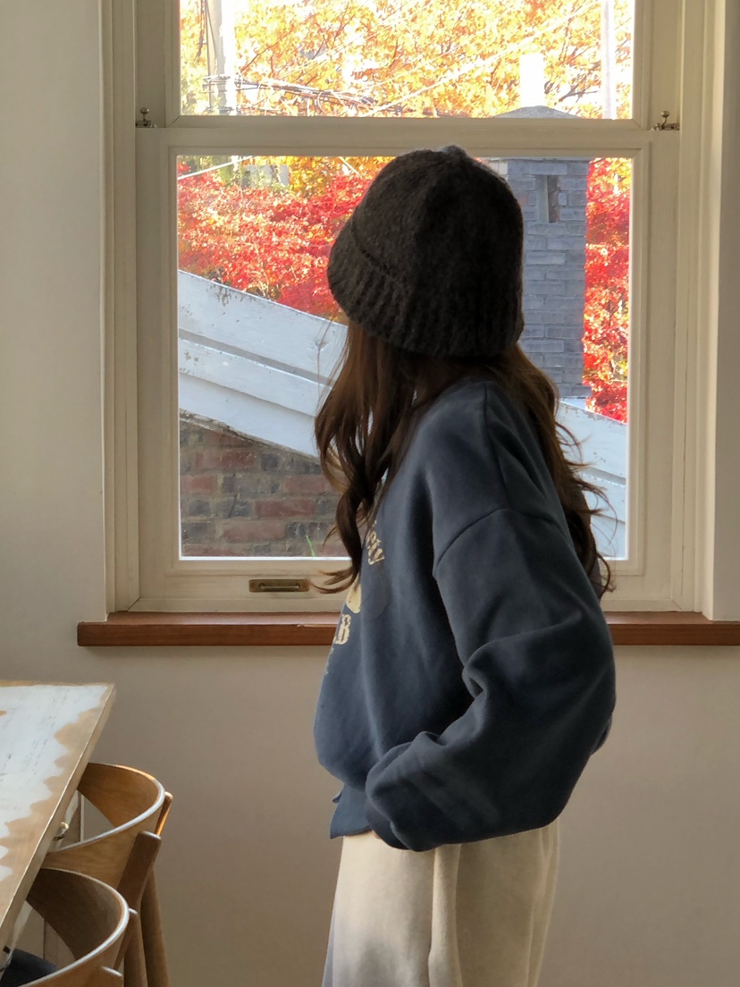 ONDO-P韓國代購㊣女士新款休閑真品推薦25秋冬職業衛衣加絨ONDO-P衛衣