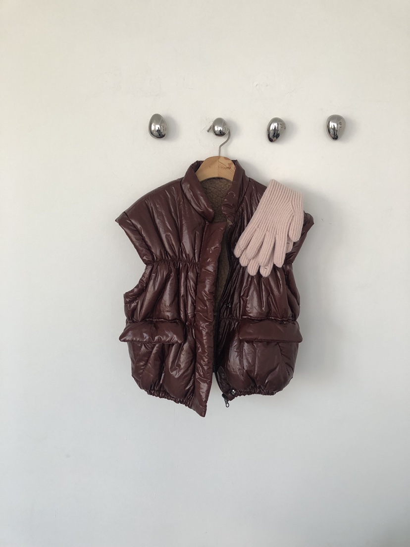 MELTED-P東大門㊣代購女裝新品25秋冬人氣休閑馬甲兩面穿雙面MELTED-P馬甲