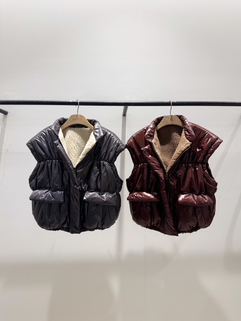 MELTED-P東大門㊣代購女裝新品25秋冬人氣休閑馬甲兩面穿雙面MELTED-P馬甲