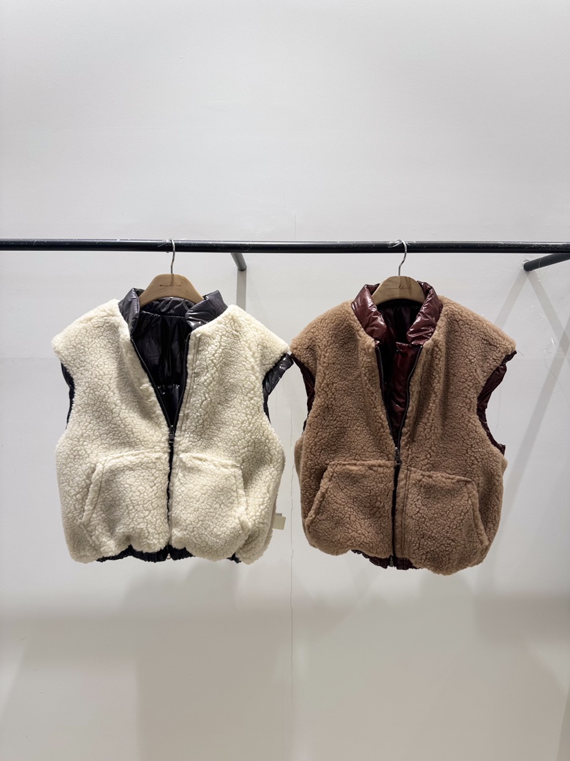 MELTED-P東大門㊣代購女裝新品25秋冬人氣休閑馬甲兩面穿雙面MELTED-P馬甲