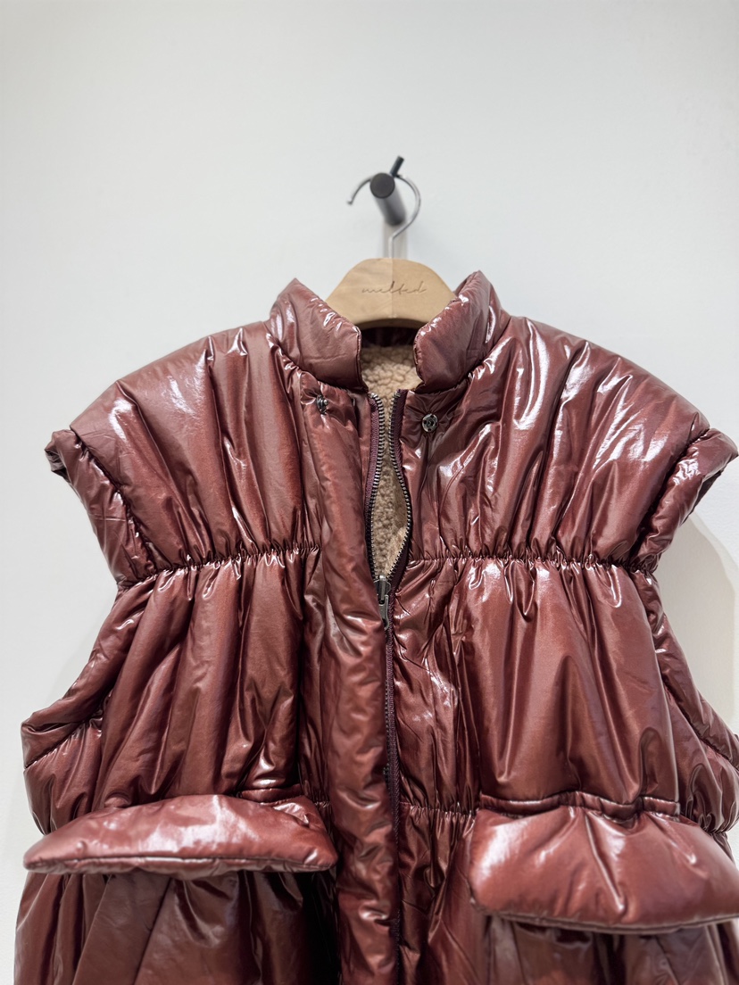 MELTED-P東大門㊣代購女裝新品25秋冬人氣休閑馬甲兩面穿雙面MELTED-P馬甲