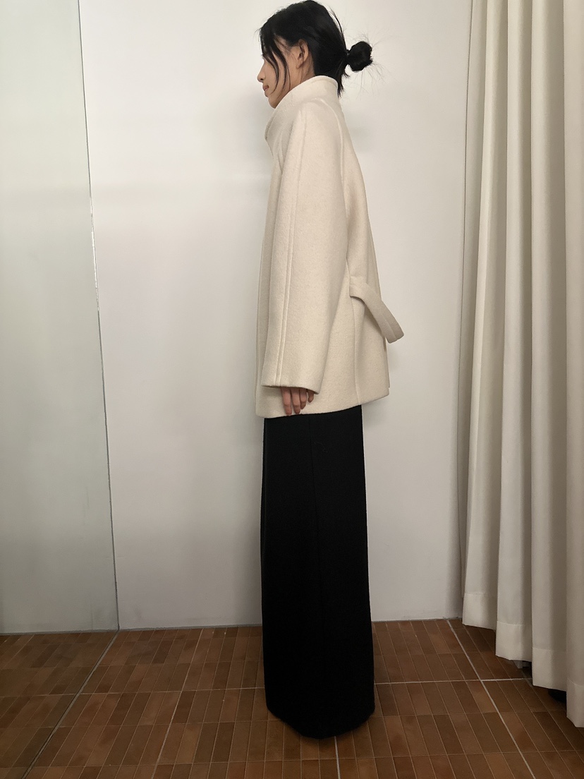 LOGON韓國代購㊣女裝新品真品熱賣時尚人氣推薦25秋冬中長款大衣LOGON中長款大衣