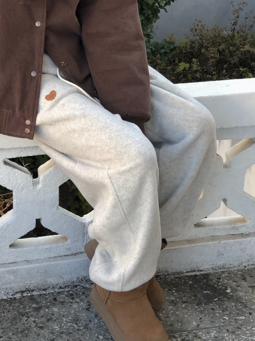 ONDO-P韓國代購㊣女士新款推薦職業時尚熱賣休閑褲羊毛開衩ONDO-P休閑褲