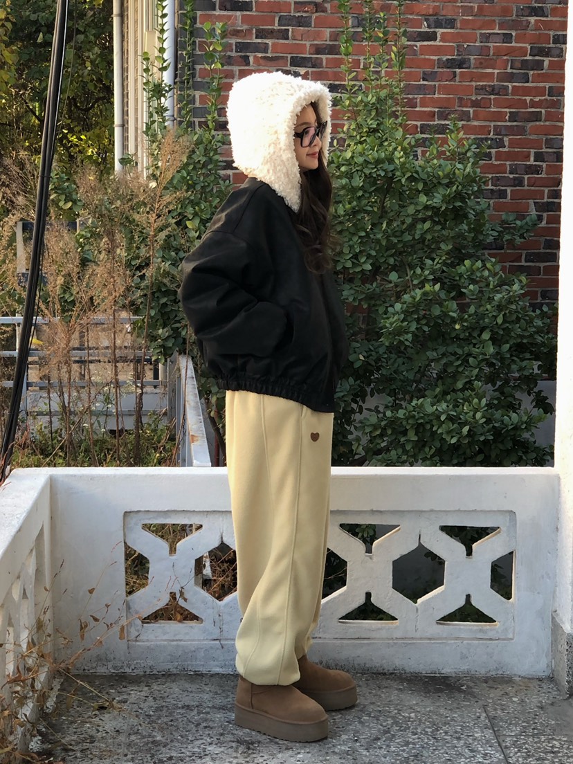 ONDO-P韓國代購㊣女士新款推薦職業時尚熱賣休閑褲羊毛開衩ONDO-P休閑褲