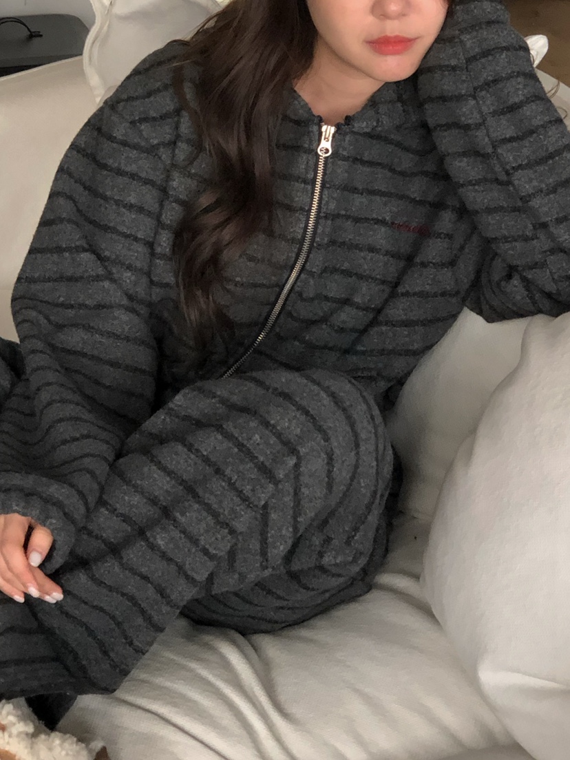 ONDO-P東大門㊣實拍女裝新品時尚真品25秋冬休閑針織衫連帽衫ONDO-P針織衫