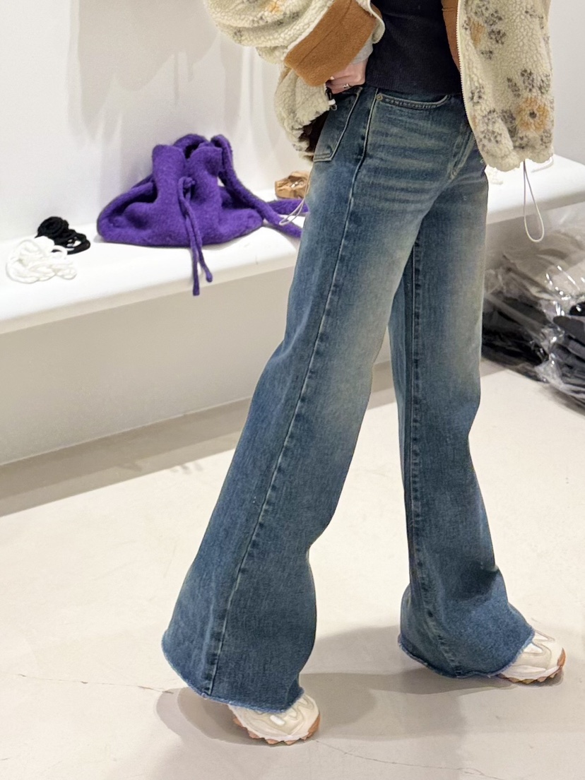 MELTED-P東大門㊣代購女裝新款熱賣推薦人氣牛仔褲加絨羊毛MELTED-P牛仔褲