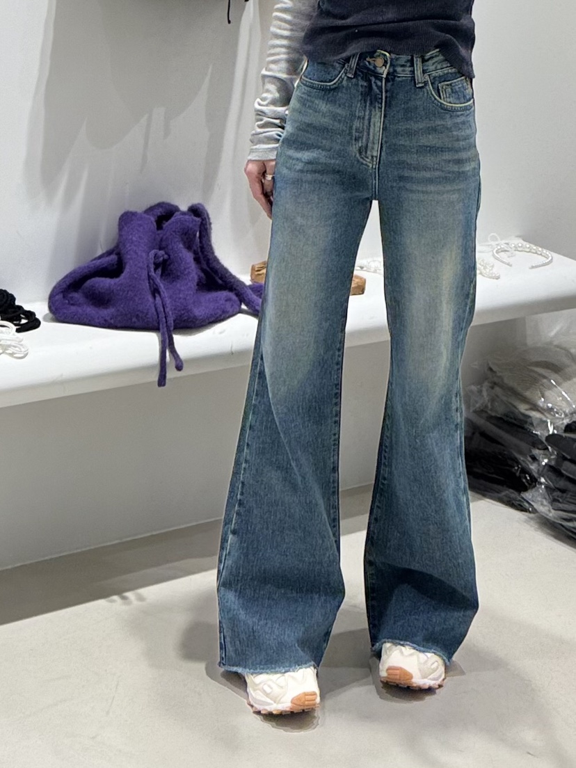 MELTED-P東大門㊣代購女裝新款熱賣推薦人氣牛仔褲加絨羊毛MELTED-P牛仔褲