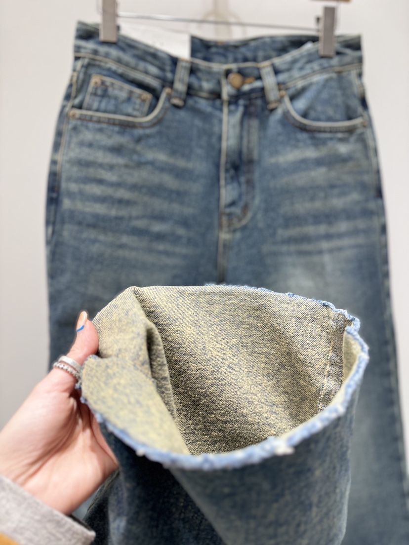 MELTED-P東大門㊣代購女裝新款熱賣推薦人氣牛仔褲加絨羊毛MELTED-P牛仔褲