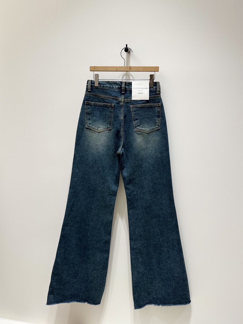 MELTED-P東大門㊣代購女裝新款熱賣推薦人氣牛仔褲加絨羊毛MELTED-P牛仔褲