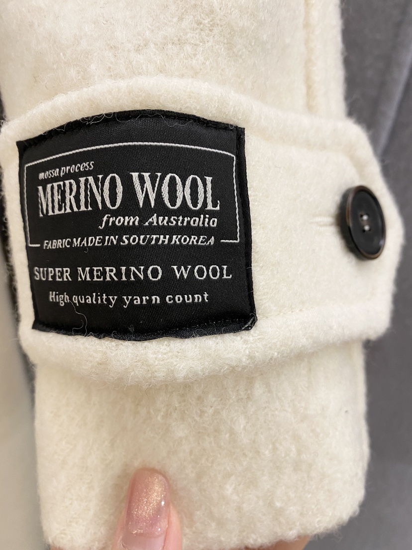 BOHEME東大門㊣代購女裝新款時尚熱賣真品人氣中長款大衣羊毛BOHEME中長款大衣