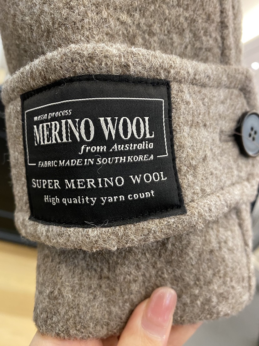 BOHEME東大門㊣代購女裝新款時尚熱賣真品人氣中長款大衣羊毛BOHEME中長款大衣