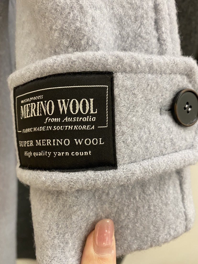 BOHEME東大門㊣代購女裝新款時尚熱賣真品人氣中長款大衣羊毛BOHEME中長款大衣