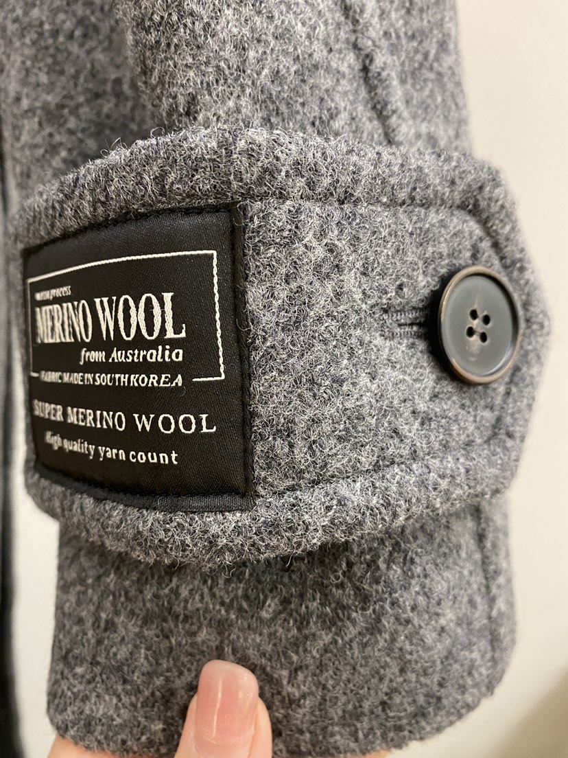 BOHEME東大門㊣代購女裝新款時尚熱賣真品人氣中長款大衣羊毛BOHEME中長款大衣