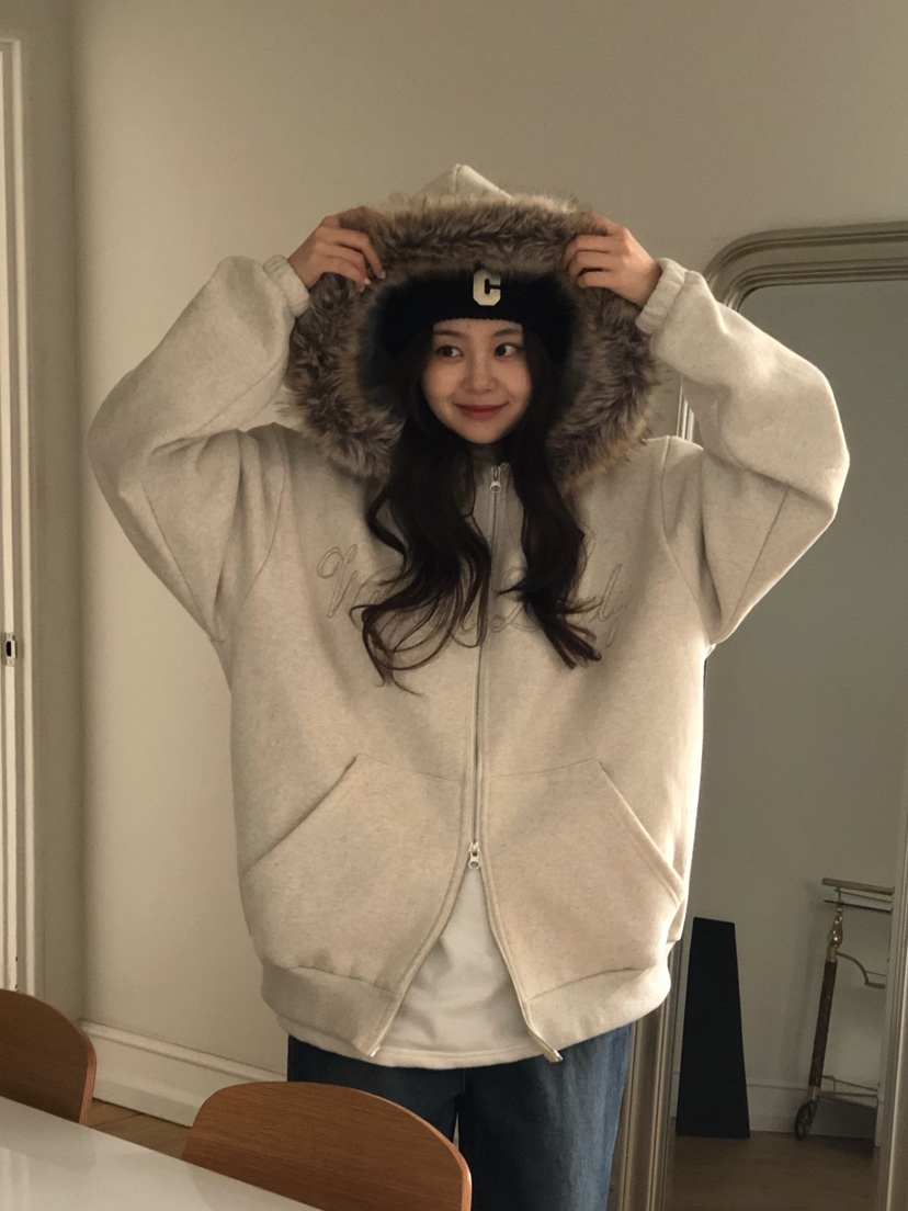 ONDO-P東大門㊣代購女士新品熱賣職業真品休閑夾克浣熊兜帽ONDO-P夾克