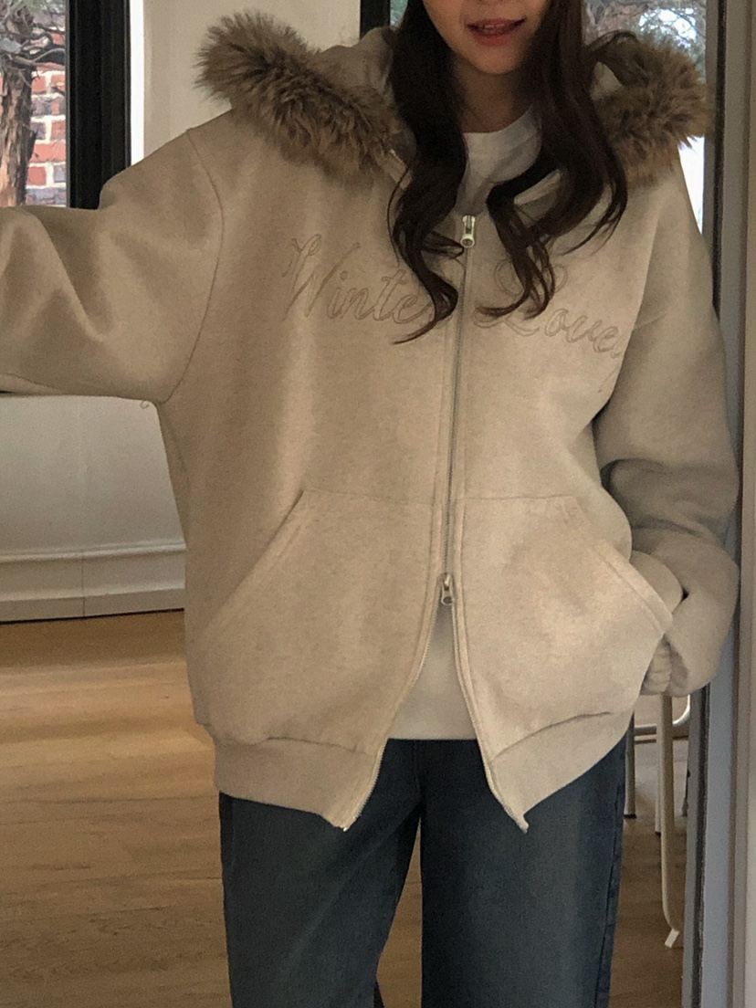 ONDO-P東大門㊣代購女士新品熱賣職業真品休閑夾克浣熊兜帽ONDO-P夾克