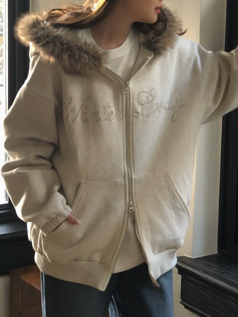 ONDO-P東大門㊣代購女士新品熱賣職業真品休閑夾克浣熊兜帽ONDO-P夾克