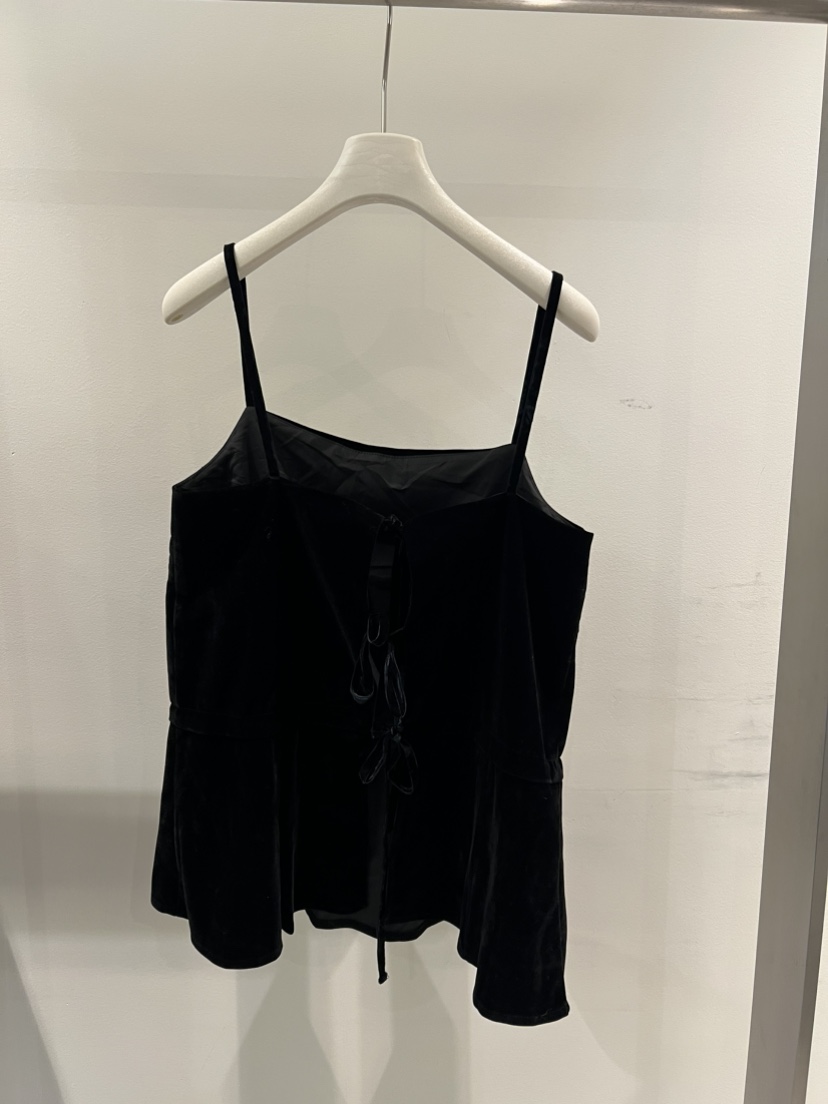 MENTOR韓國代購㊣女士新品熱賣推薦25秋冬職業吊帶背心天鵝絨MENTOR吊帶/背心