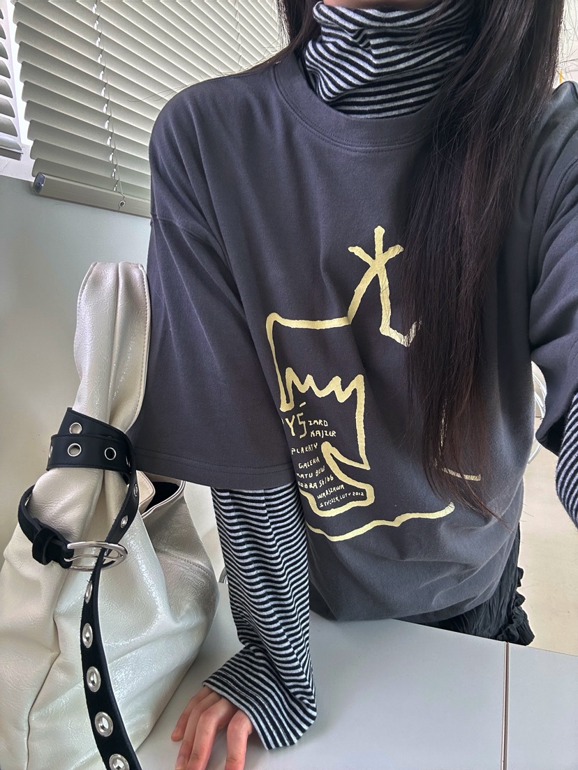 ZITTEN東大門㊣直郵女士新品時尚職業熱賣休閑真品人氣25秋冬T恤ZITTENT恤