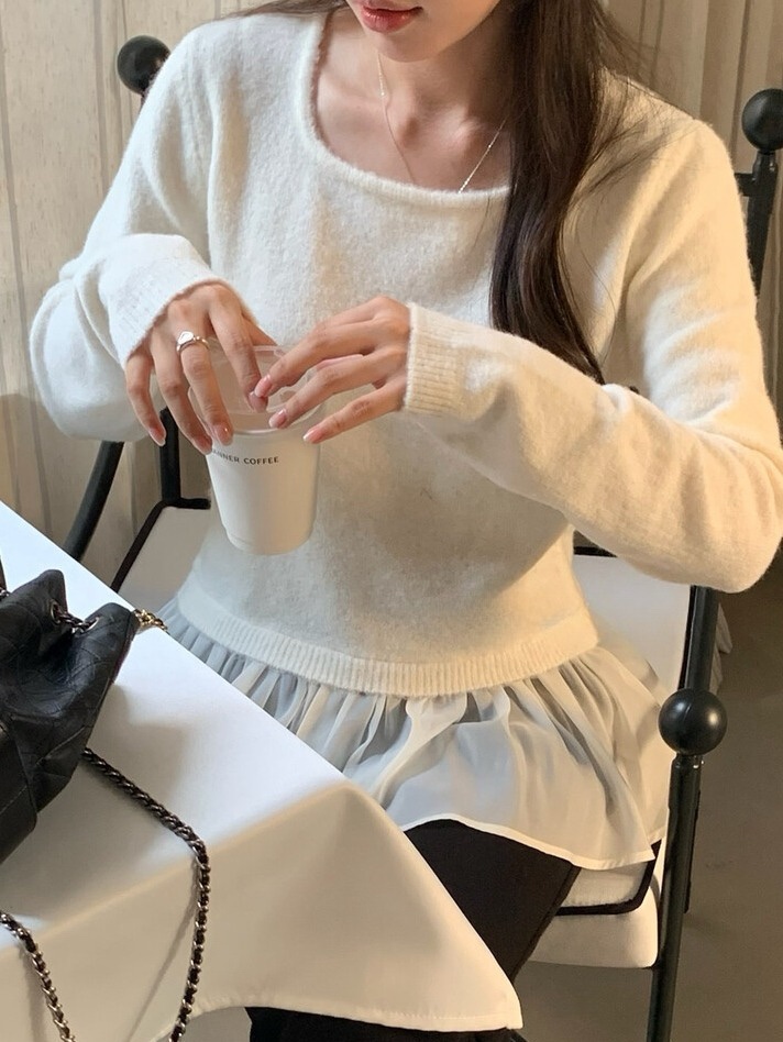 OLA東大門㊣實拍女裝新品職業熱賣人氣休閑推薦真品25秋冬針織衫mellor/OLA針織衫