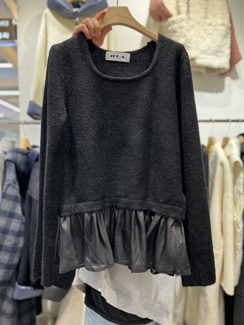 OLA東大門㊣實拍女裝新品職業熱賣人氣休閑推薦真品25秋冬針織衫mellor/OLA針織衫圖色4