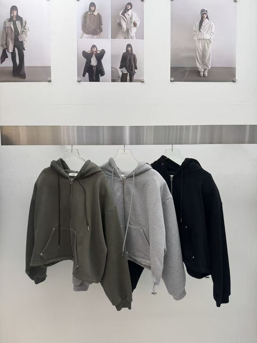 AMOOD東大門㊣直郵女裝新款職業時尚熱賣推薦25秋冬夾克拉鏈AMOOD夾克