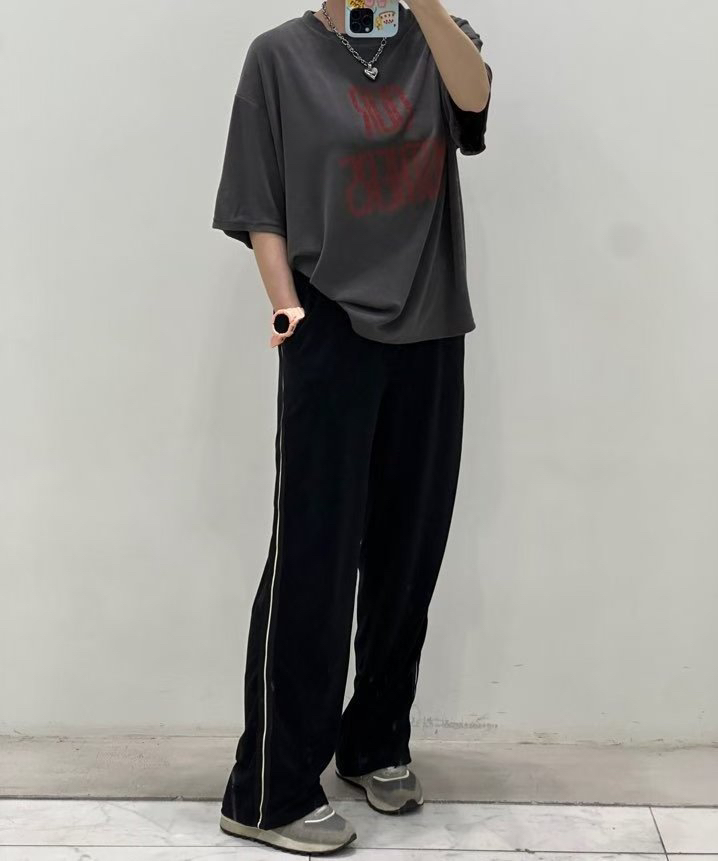 ZACCU韓國直郵㊣女士新品人氣職業推薦時尚真品休閑褲天鵝絨ZACCU休閑褲