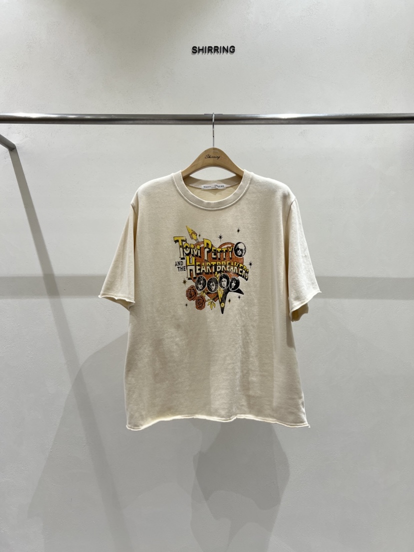 SHIRRING東大門㊣直郵女裝新品熱賣時尚職業休閑真品推薦T恤SHIRRINGT恤圖色2