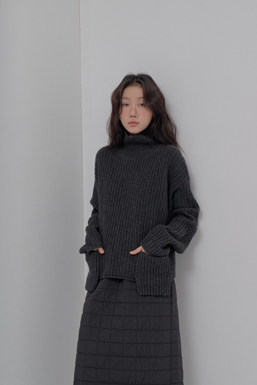 ATHEA東大門㊣實拍女裝新款25秋冬休閑時尚人氣推薦毛衣口袋ATHEA毛衣