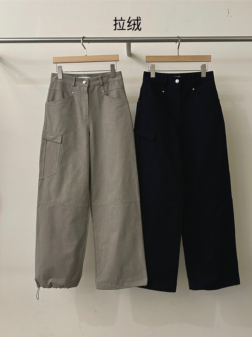 MONDAYMORING東大門㊣實拍女士新品25秋冬職業推薦休閑褲抓絨MONDAYMORING休閑褲