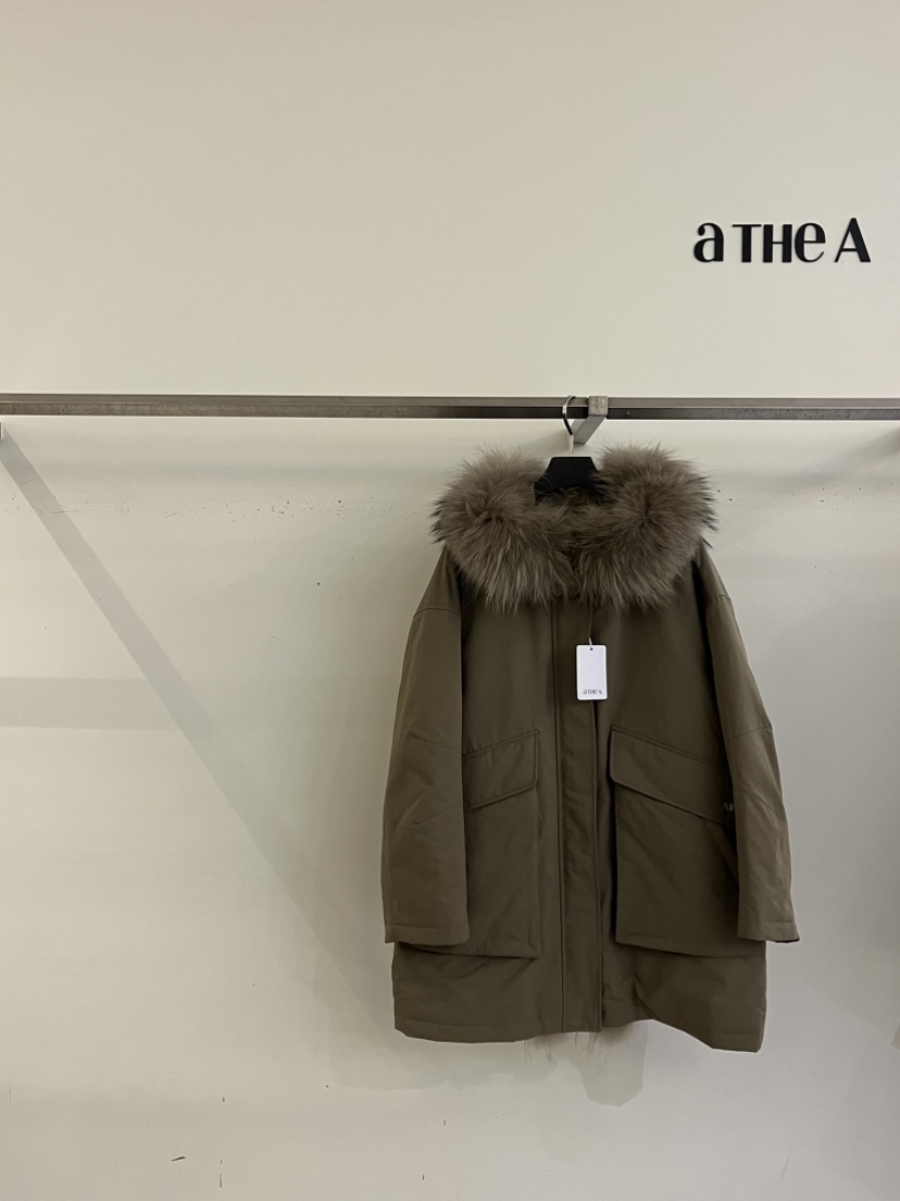 ATHEA東大門㊣代購女士新款25秋冬真品時尚人氣熱賣短款羽絨服ATHEA短款羽絨服圖色1