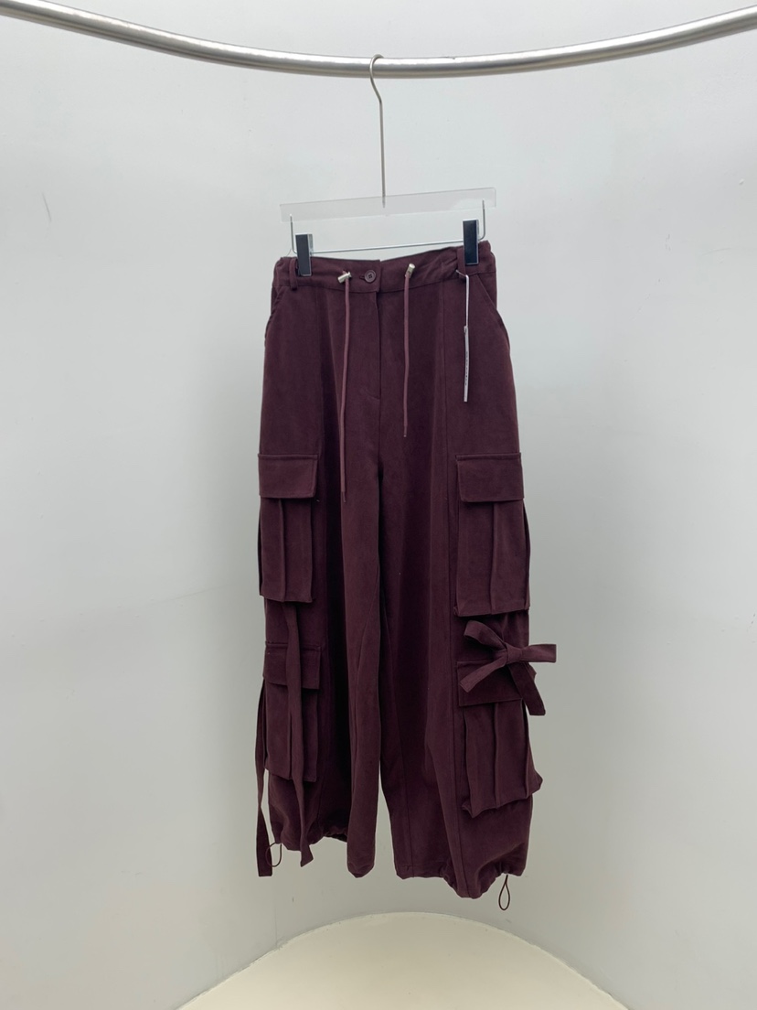 SEOLO東大門㊣直郵女士新品真品熱賣時尚推薦休閑休閑褲口袋Seolo seoul休閑褲